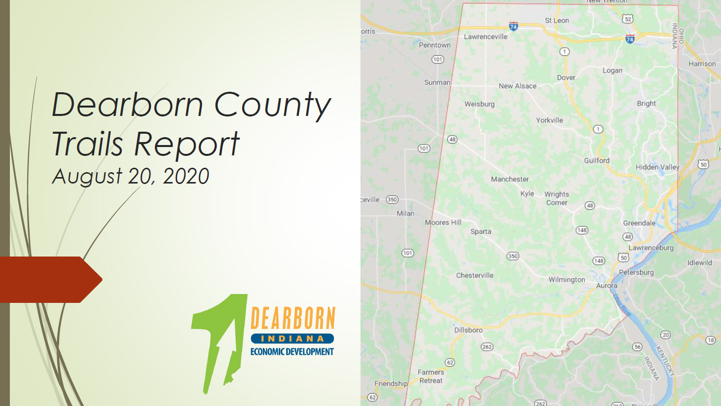 Dearborn County Trails Report presentation slides